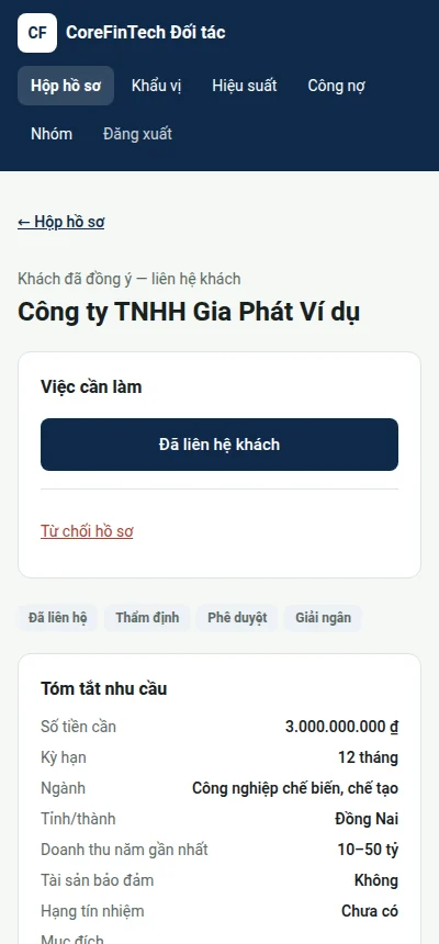 Điện thoại: Thông tin liên lạc và giấy tờ của khách đã hiện